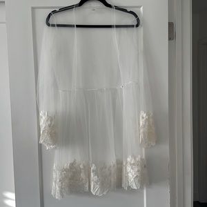 Entos White Bridal Robe Size Small